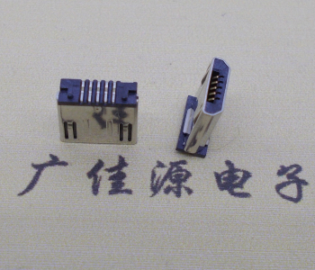 直立貼micro usb公頭,5p帶定位柱無彈帶卡勾卷裝smt貼板
