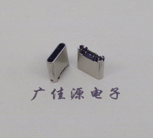 usb3.1連接器type-c12p公頭.夾板0.7拉伸鉚壓直針7+5